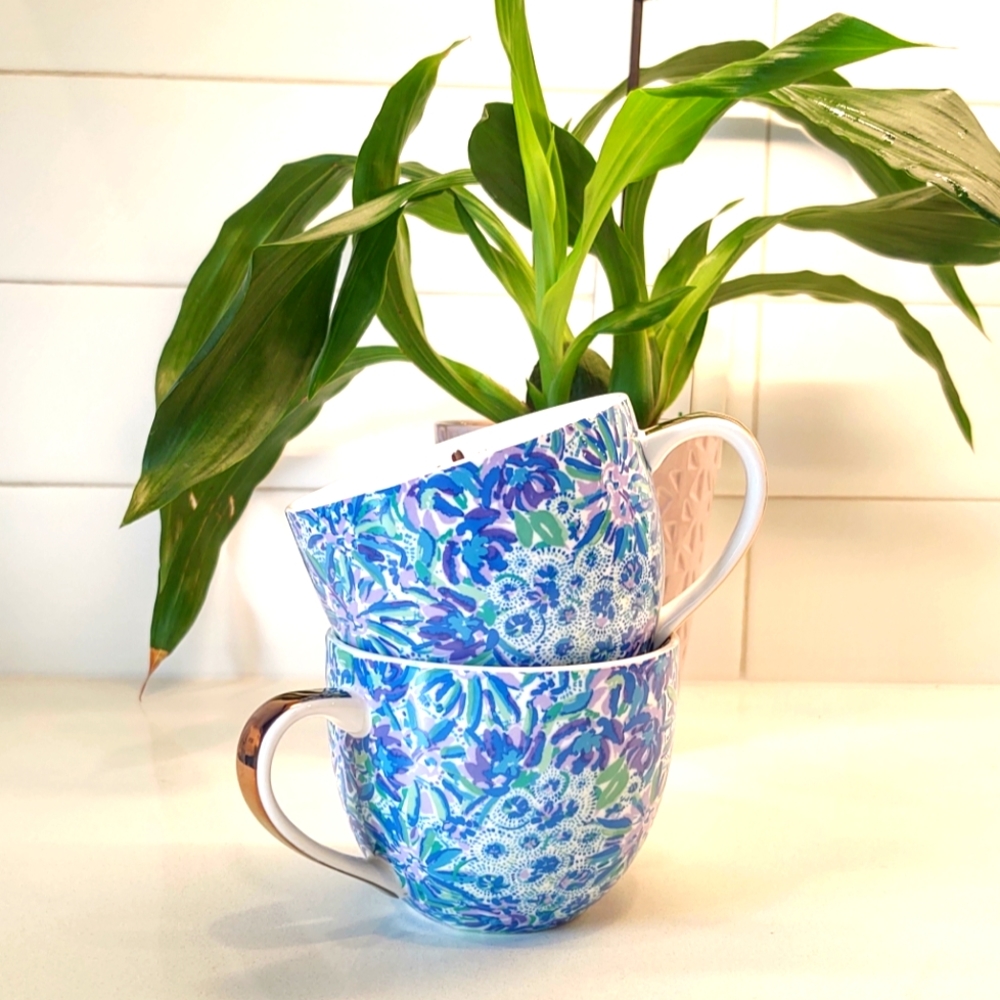 Lilly Pulitzer Ceramic Mug Set - NWOT